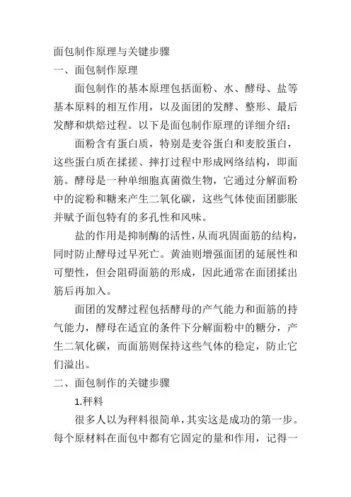 面包制作原理与关键步骤