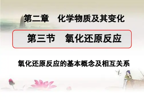 高一化学氧化还原反应优秀课件-PPT