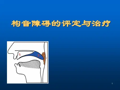 构音障碍评定与治疗PPT课件