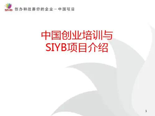SYB创业培训 (2)ppt课件