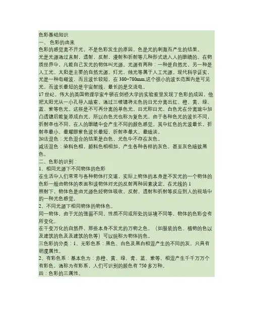色彩四季理论认知