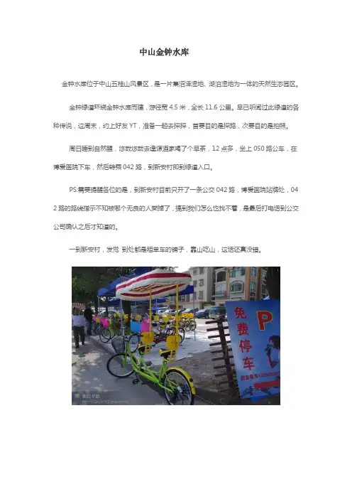 中山金钟水库