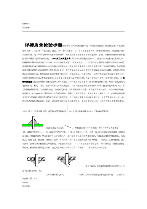 焊接质量检验标准