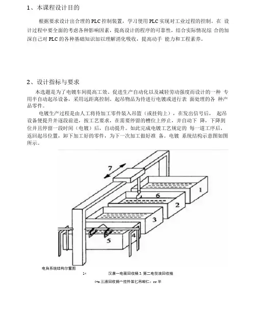 电镀流水线的PLC课程设计