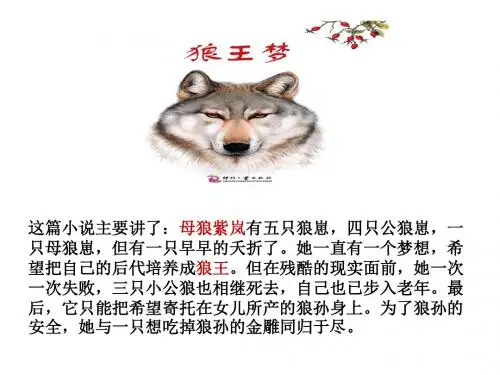 《狼王梦》阅读交流课--周亦杨