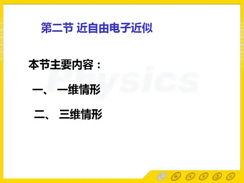 2019年孙会元固体物理基础第三章能带论课件32近自由电子近似.ppt