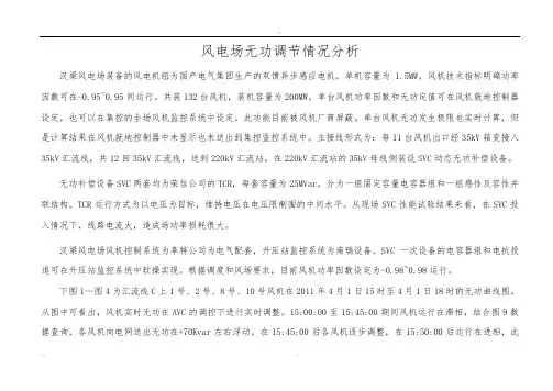 风电场无功调节情况分析