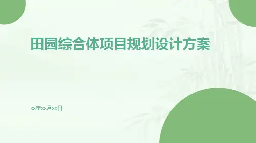 田园综合体项目规划设计方案