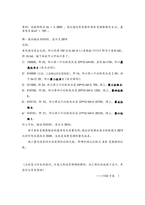 逐次逼近比较式DVM示例解析