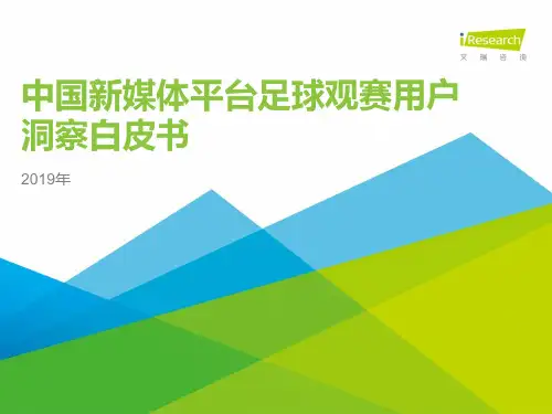iResearch-2019年中国足球观赛用户洞察白皮书