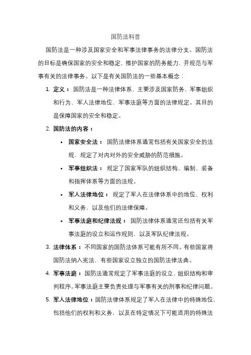 国防法科普