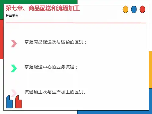 商品配送和流通加工