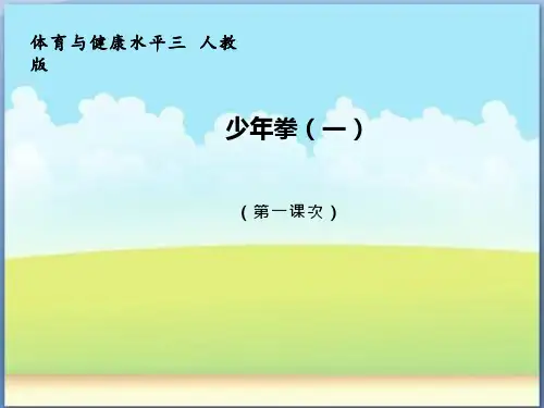 小学体育与健康《少年拳(一)》优质课件设计
