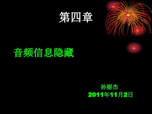 WAV音频LSB信息隐藏讲课课件