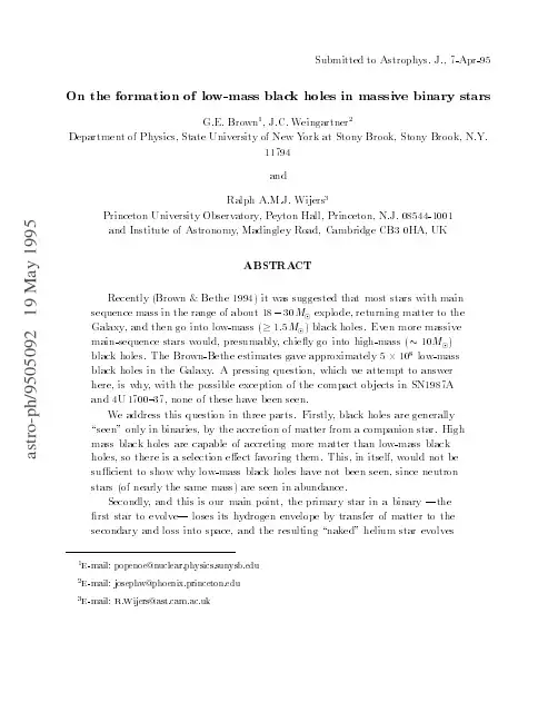 On the formation of low-mass black holes in massive binary stars