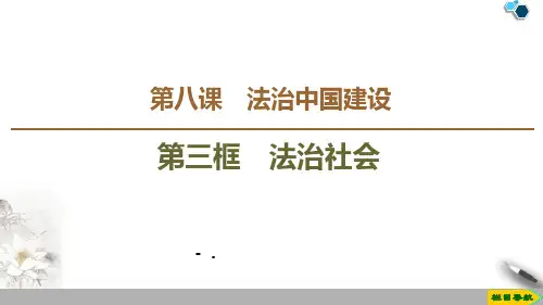 《法治社会》PPT教学课件