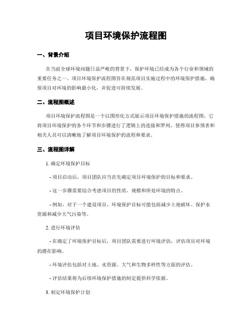 项目环境保护流程图