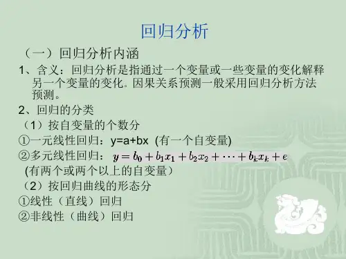 Spss线性回归分析讲稿ppt课件