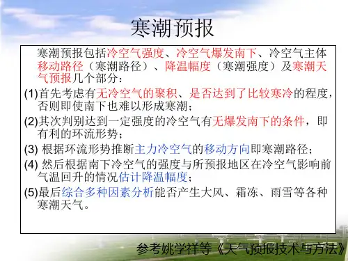 典型天气过程分析--天气分析I—寒潮3
