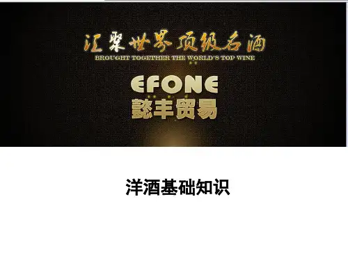 洋酒的基础知识终ppt课件
