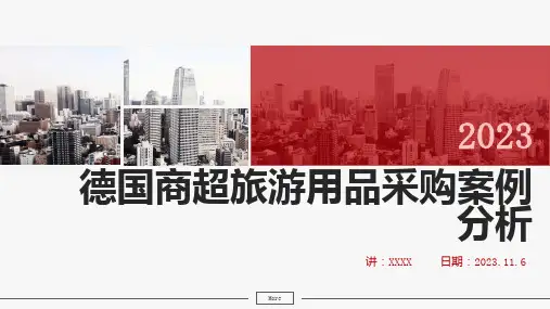 德国商超旅游用品采购案例分析