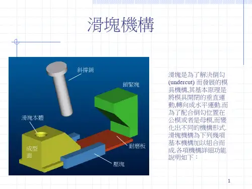 模具滑块设计细节和滑块机构