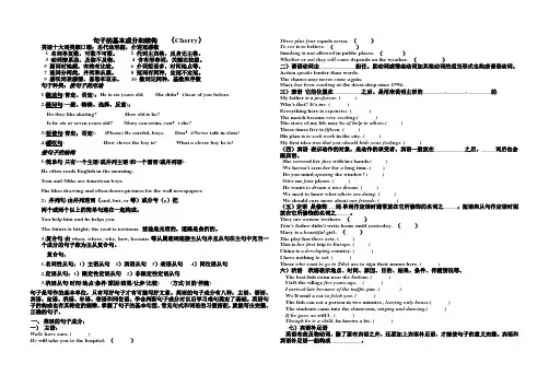 自编名词性从句及句子成分和句子结构