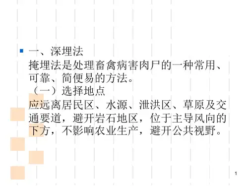 病死动物尸体无害化处理