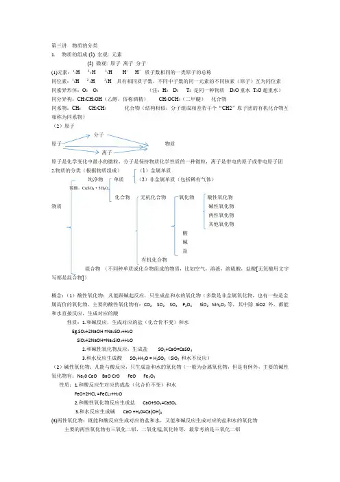 专题一   化学家眼中的物质世界