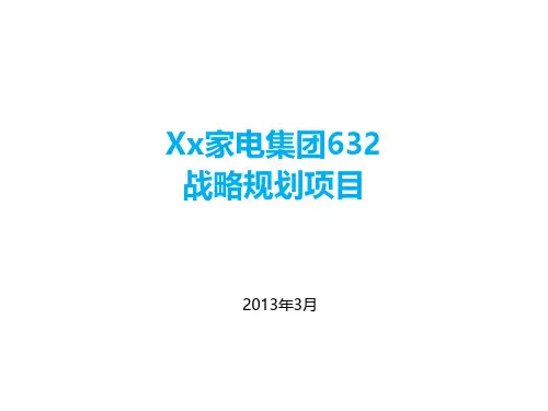 某家电集团632战略规划项目