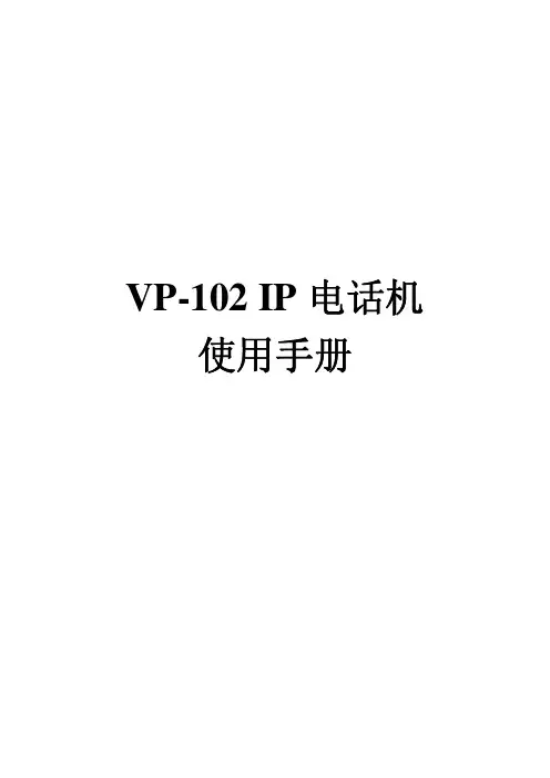 VP-102使用手册