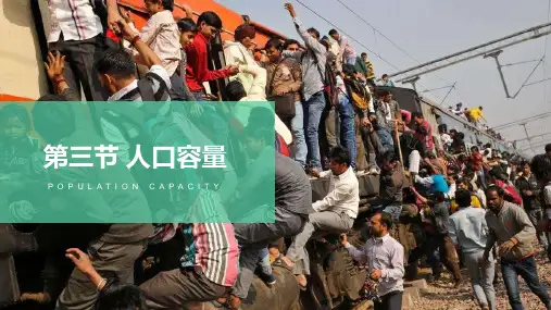 人口容量(人口增长,人口合理容量和环境承载力)课件高中地理湘教版(2019)必修二