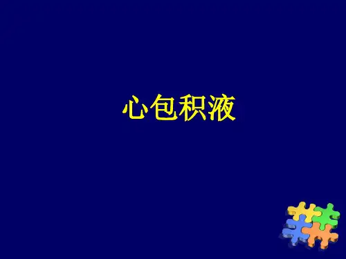 心包积液临床诊治 PPT课件【32页】
