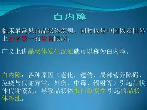 白内障