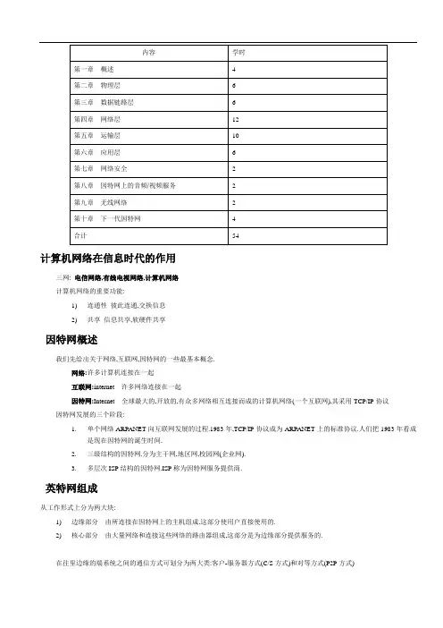 《计算机网络(谢希仁)》学习笔记