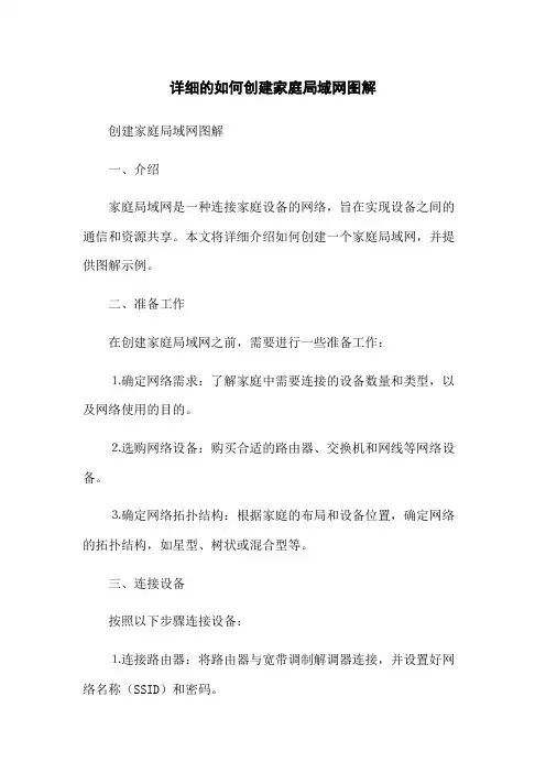 详细的如何创建家庭局域网图解