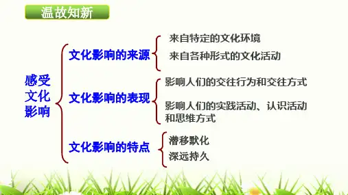 高中思想政治必修三第一单元第二课 第二框文化塑造人生(共33张PPT)