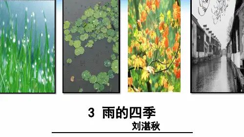 3、雨的四季   刘湛秋