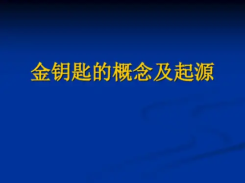 金钥匙的概念及起