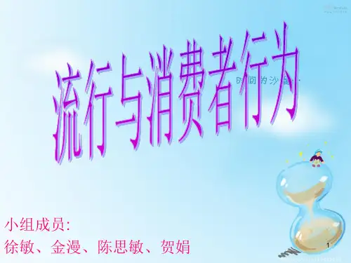 流行与消费者行为PPT课件