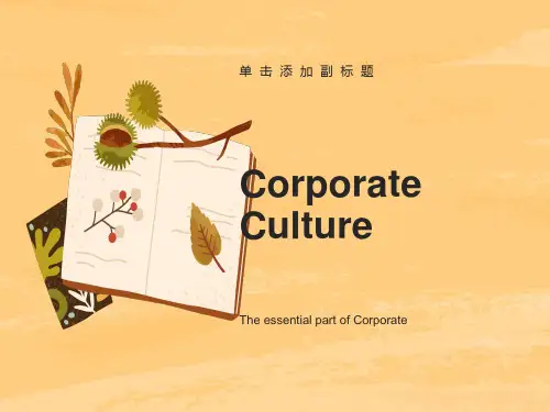 英文版 企业文化