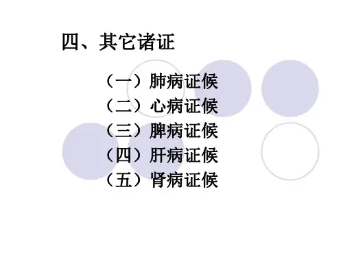 脏腑辩证肺