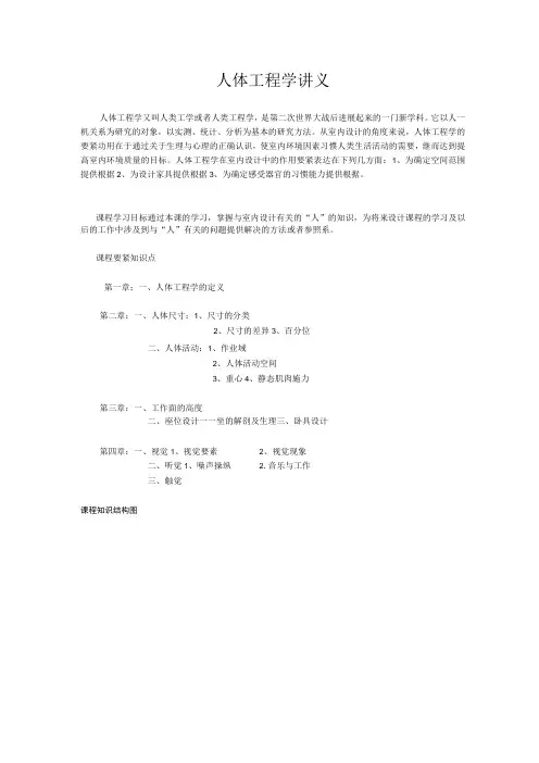 人体工程学讲义