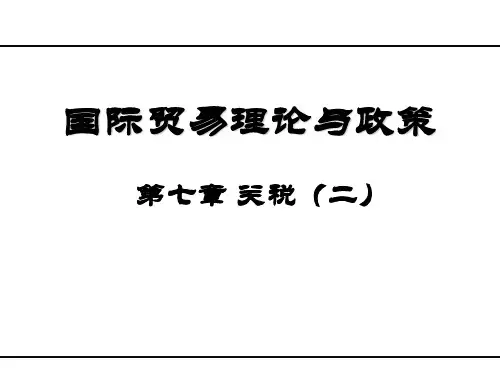 第七章关税2报告