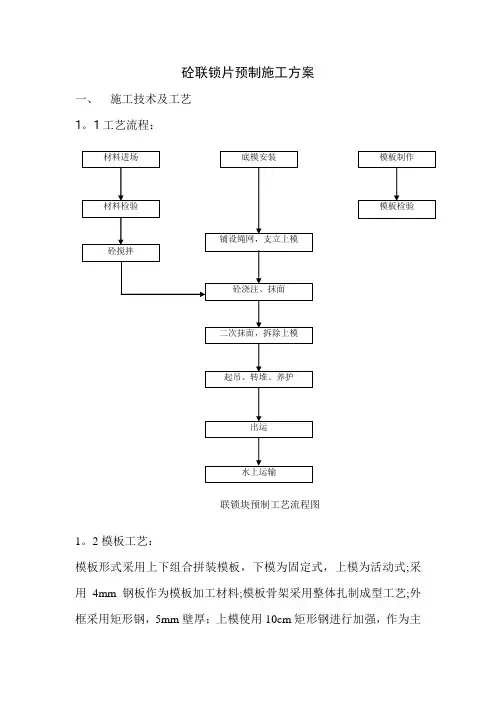 联锁块施工方案