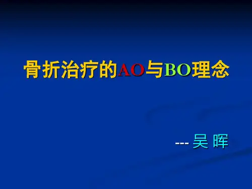 骨折治疗的AO与BO理念