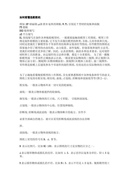 如何看懂造船图纸1