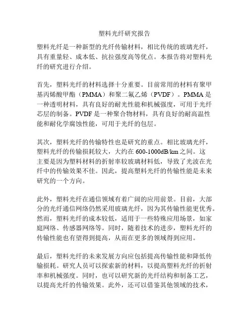 塑料光纤研究报告