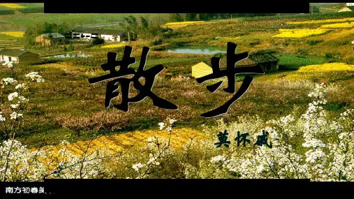 第6课《散步》课件(共23张PPT)统编版语文七年级上册