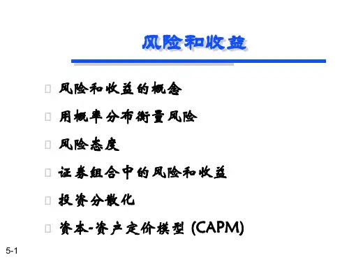 风险和收益